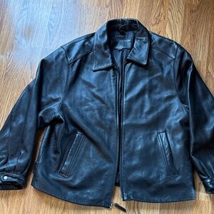 St. John's Bay Black Leather Jacket